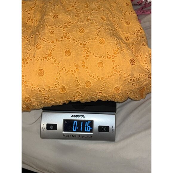 Rails Tina Maigold Eyelet Ruffle Midi Dress Women's Size S Small - Picture 12 of 12